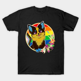 Progress Pride corgi T-Shirt